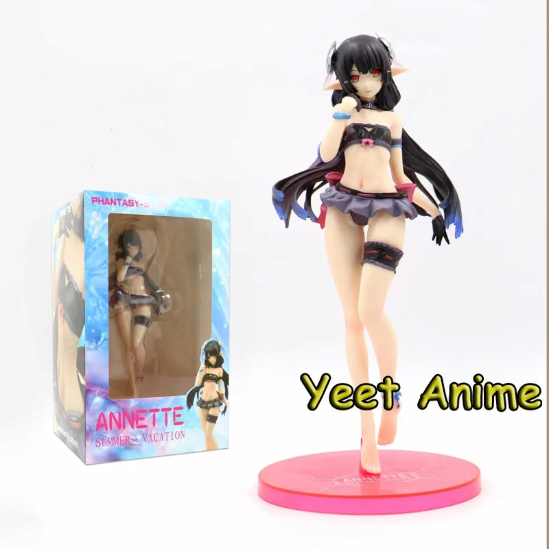 Аниме фигурки игрушки привлекательная девушка Phantasy Star Online Annette купальник Ver ПВХ