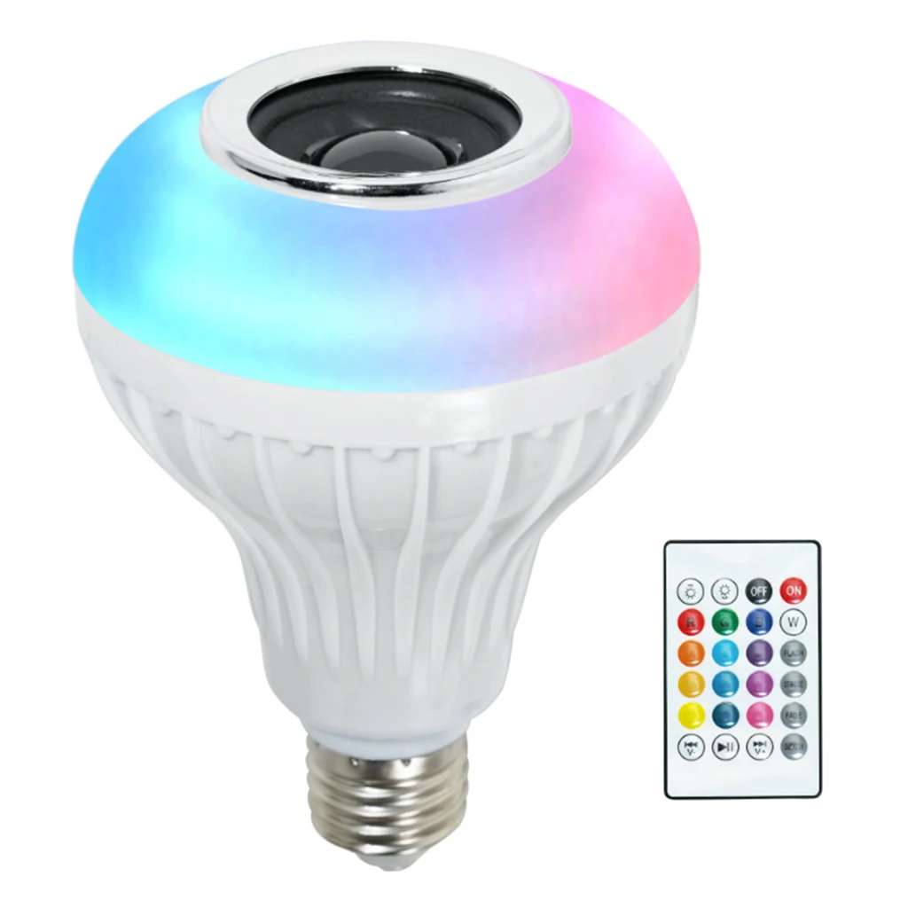 Wireless Bluetooth Speaker Light Bulb B22/E27 LED  Audio Music RGB Lamps