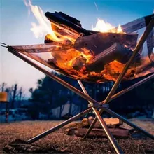 Tragbare Feuerstelle Im Freien Klapp Lagerfeuer Rack Outdoor Camping Verbrennungsanlage Grill Brennenden Feuer Folding Holz Herd Werkzeuge