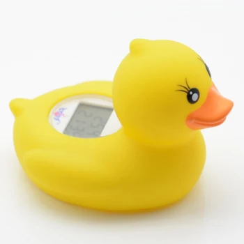 

Cartoon Duck Shaped Thermometer Infant Baby Bath Floating Toy Safe Water Temperature Thermometer NSV775