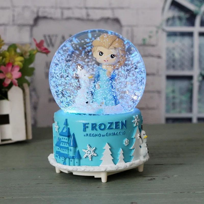 

Ice Romance Automatic Snow Crystal Ball Birthday Valentine's Day Gift Lensball Music Box Glow Decoration Crafts Christmas 15cm