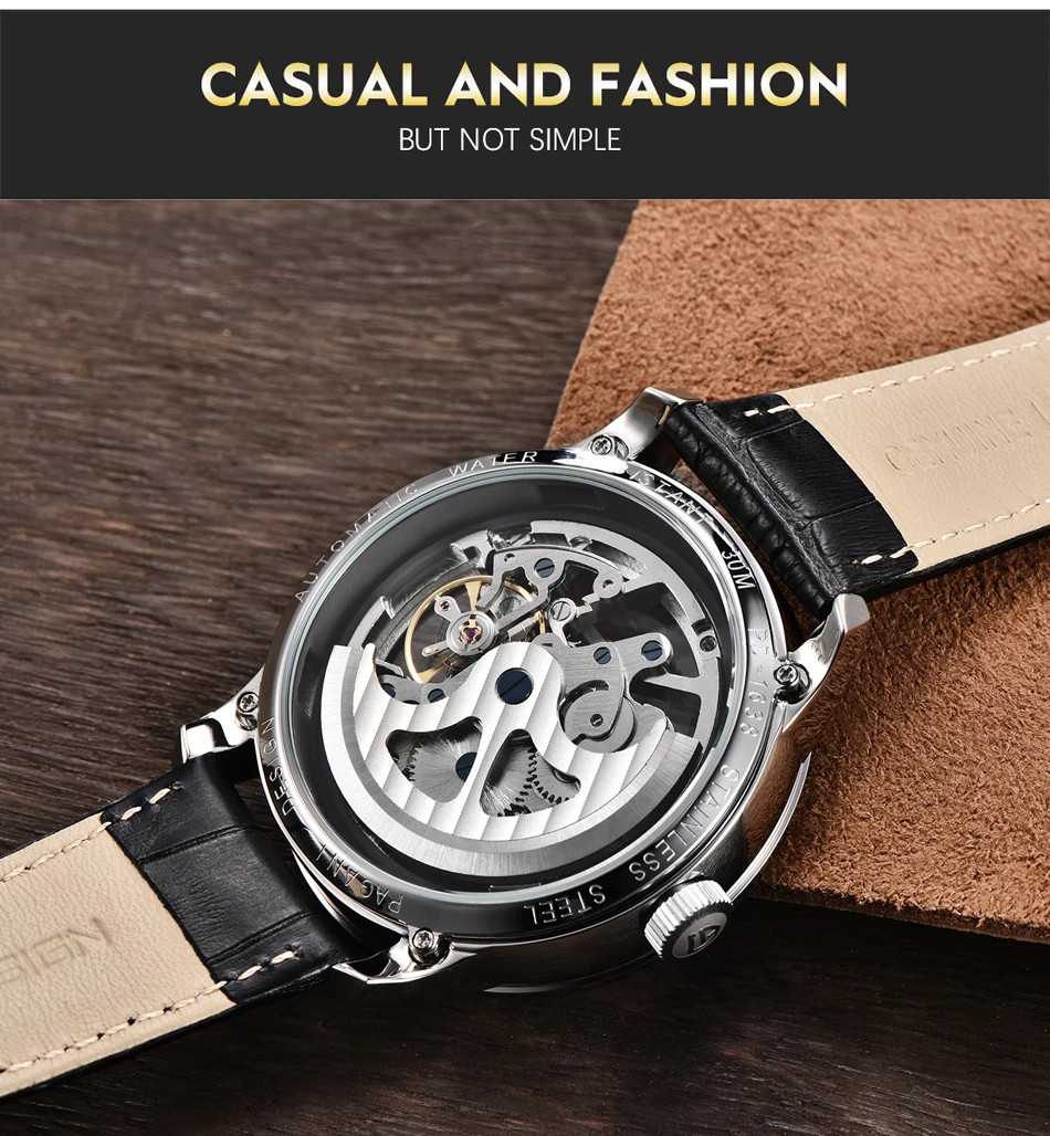 2021 Pagani Design New Men's Luxury Automatic Mechanical Watch Stainless Steel Waterproof Sports Leather Watch Relogio Masculino