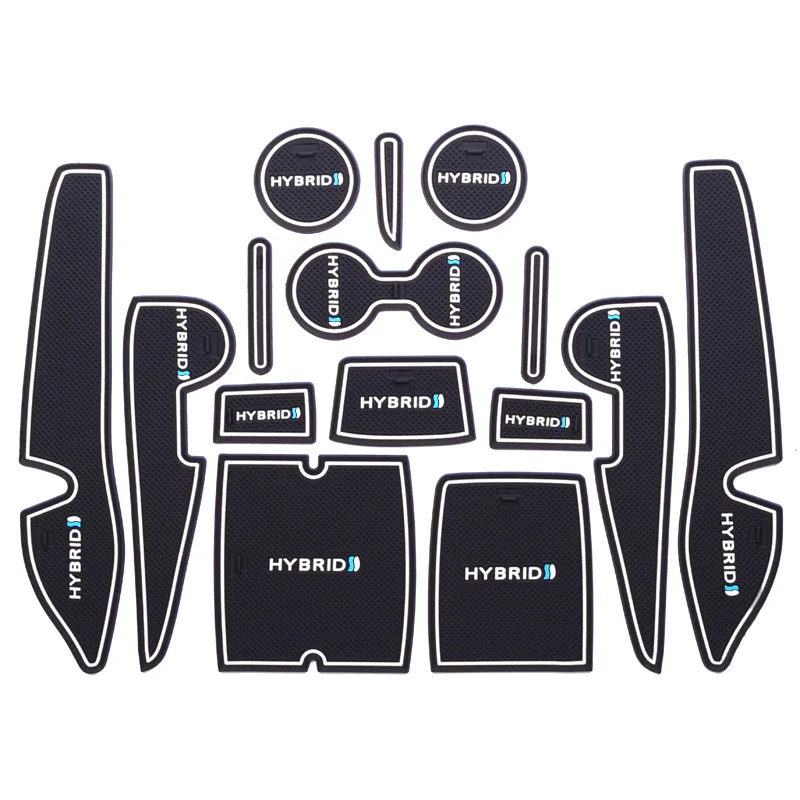 

Anti-Slip Mat For Toyota Corolla Levin Hybrid 2016 2017 2018 2019 Gate Slot Coaster Anti-Dirty Door Groove Mat Car Interiors Ge