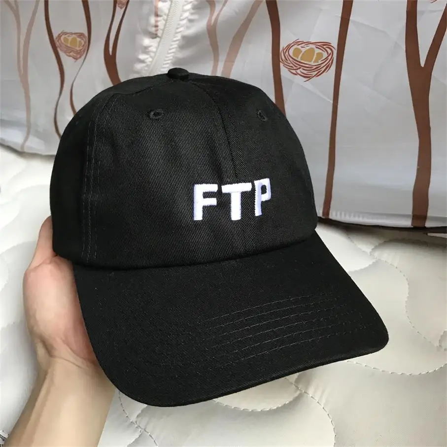FTP бейсболка Мужская Женская вышивка хлопок шляпа папы костяная хип-хоп бейсболка кепка водителя грузовика гольф Открытый регулируемый Повседневный Harajuku