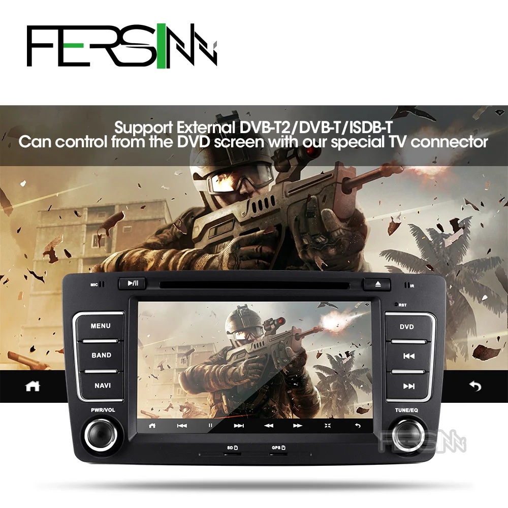 Fersinny android 9,0 T8 автомобильный dvd для Skoda Octavia 2009 2010 2011 2012 2013 автомобиль радио gps навигации
