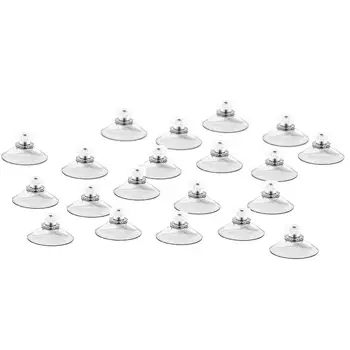 

20Pcs M4 Thread 40mm Suction Cups With Knurled Nut Clear for Kitchen Suction cup with screw Storage Hanger home tools Dropship