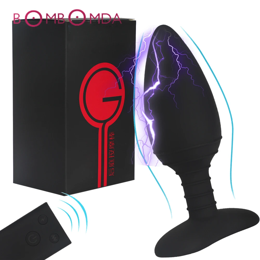 Electric Shock Dildo Anal Plug Vibrator Wireless Remote Vibrators Sex Toys For Men Prostate Massager Adults Women | Красота и