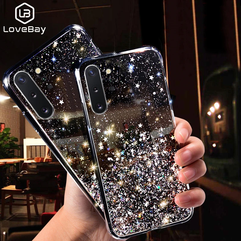 Чехол Lovebay Bling Star для Samsung Galaxy S10 M20 M10 A30 A20 A40 A70 A7 A8 A9 J4 J6 Plus 2018 Note 10 A50 S8 S9 |