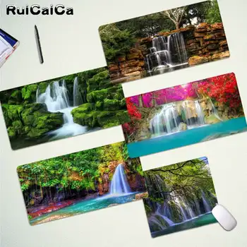 

RuiCaiCa 2019 New Waterfalls Sky Trees Laptop Gaming Mice Mousepad Rubber PC Computer Gaming mousepad