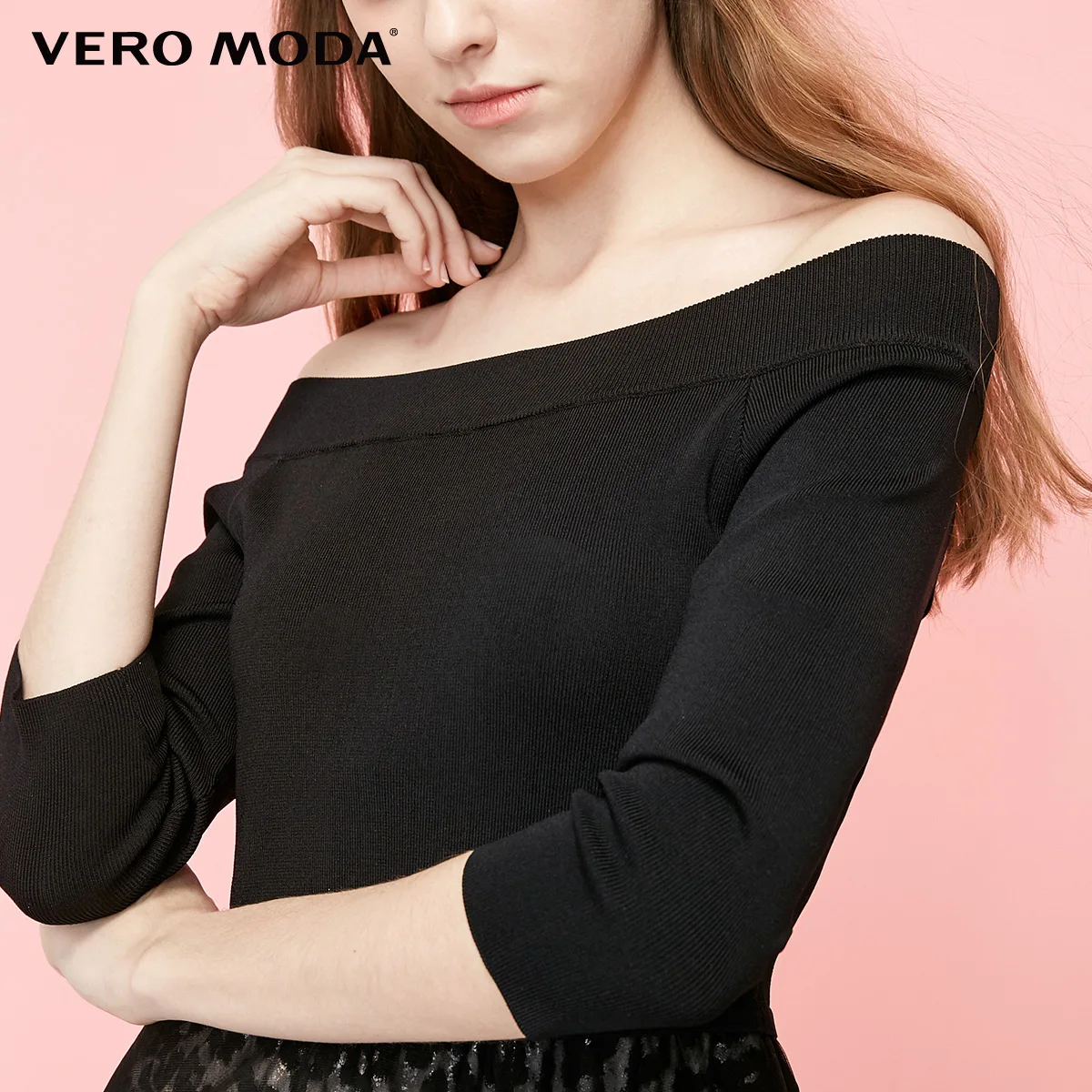 Vero Moda женское леопардовое трикотажное платье средней длины на подкладке | 319146536