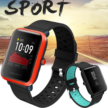 

20mm Silicone Watch Band Strap for Xiaomi huami Amazfit Bip 1S /GTS BIP GTR 42mm Smart Bracelet Wristband Sport Replacement Band