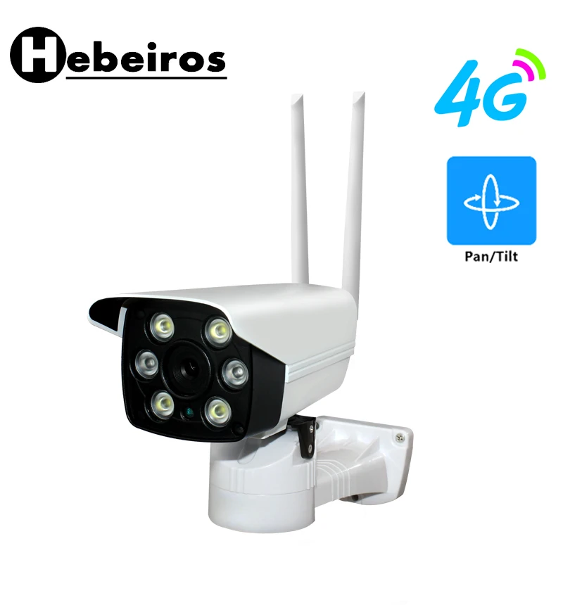 Hebeiros HD 1080P Bullet PTZ IP Wifi камера беспроводная GSM 3g 4G SIM карта наружная цветная камера ночного видения аудио Водонепроницаемая CCTV Камера