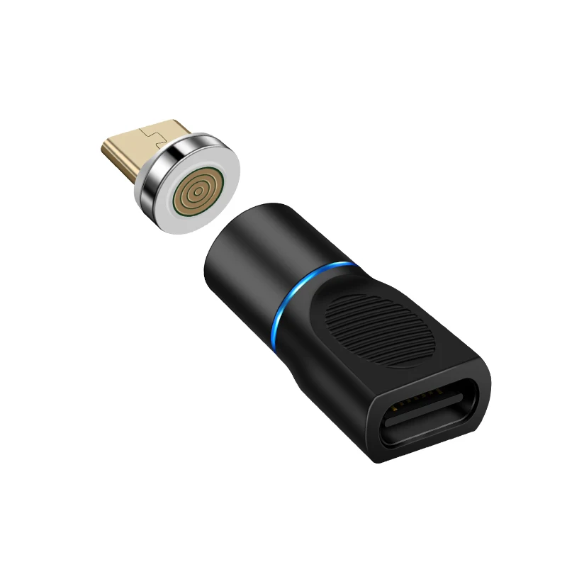 Микро-Тип usb C преобразования с магнитным адаптером для iPhone/Android 3-в-1 линии передачи данных конвертер адаптер Micro usb-type C - Цвет: black  Android