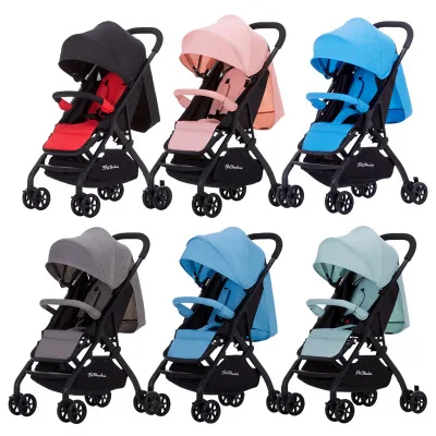 2 In1 Twins Baby Stroller Can Be Split Can Sit on A Reclining Double Stroller Baby Twins Trolly Four Wheel Baby Carriage - Цвет: Free combination