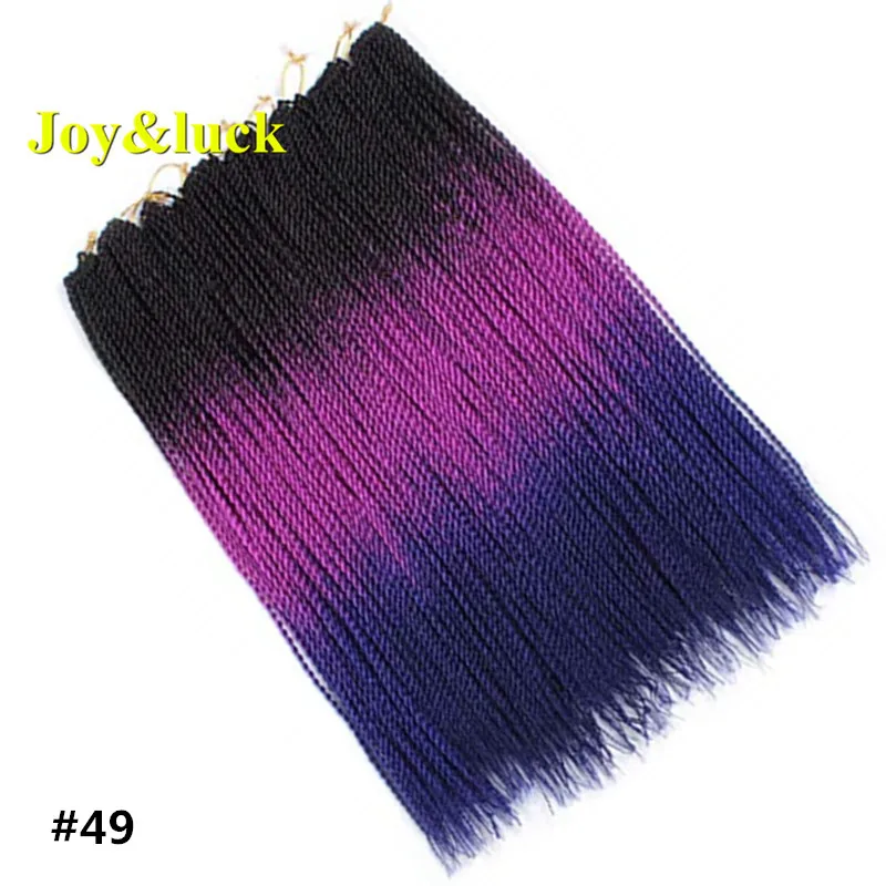 Joy&luck 24 дюймов сенегаль твист синтетический кроше плетение волос для женщин 30 корней один кусок