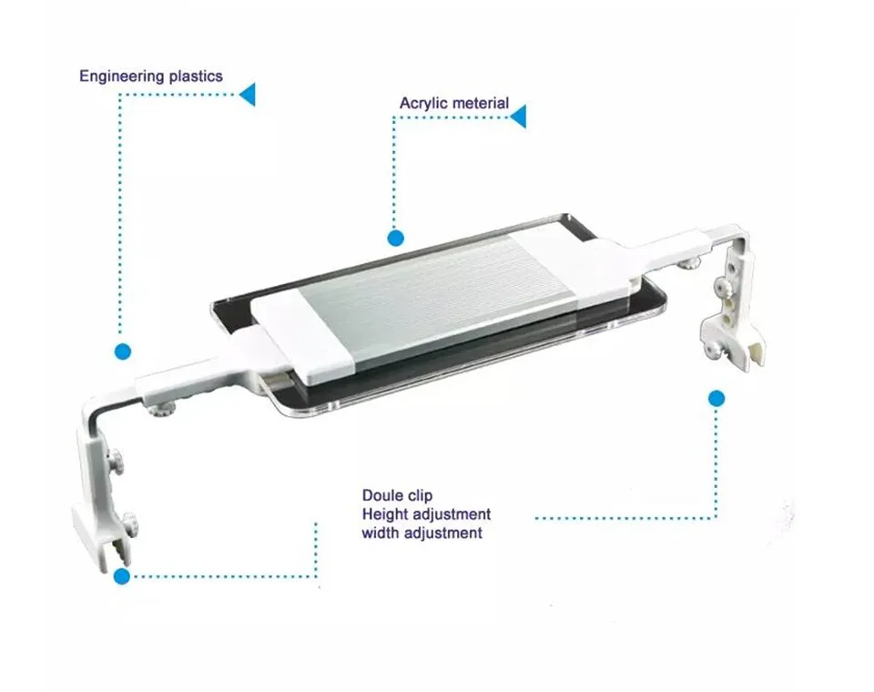 Аквариумная лампа, получившая сертификат Европейского 26/33/40 см светодиодный светильник с выдвижной кронштейны для аквариума 2 Установка методы US/EU/US/UK saa разъем