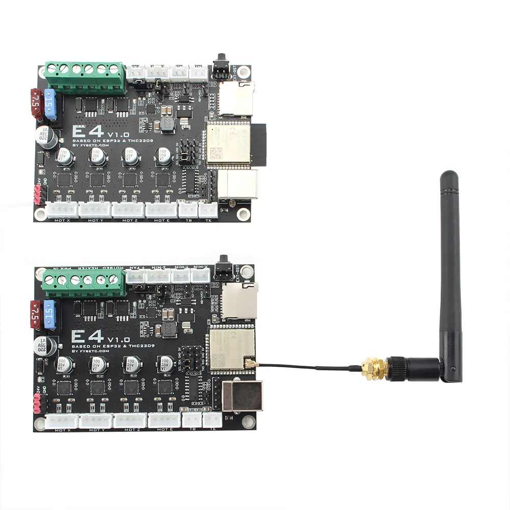 Placa de Controle da Impressora Baseado para a Impressora 3d do Flash de Fysetc e4 com Wi-fi e Bluetooth Pces 3d 4 Tmc2209 240mhz 16m - Imagem 2