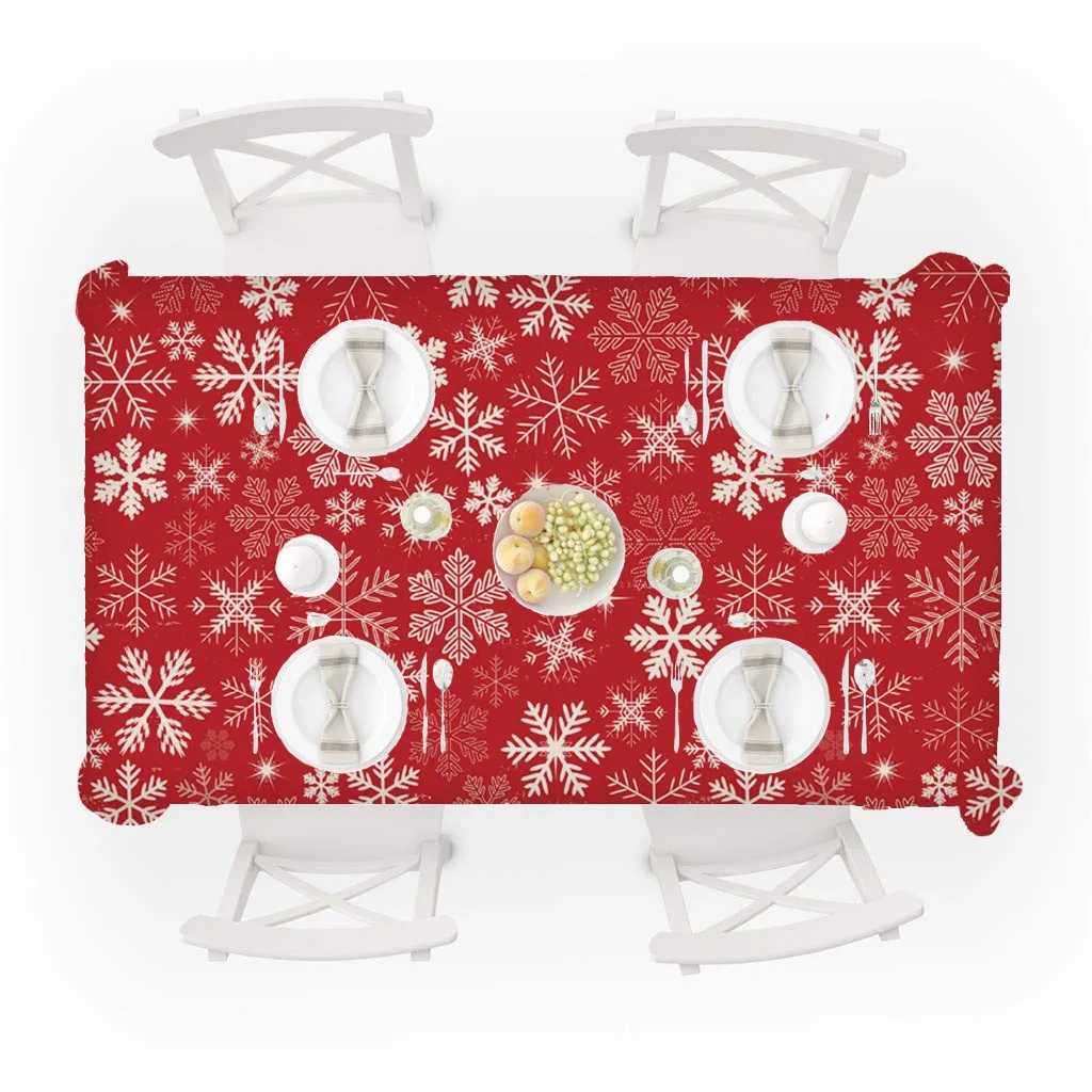 Домашняя скатерть Рождественская декоративная ткань художественная Скатерть прямоугольная чайный столик с принтом инновационное Рождественское украшение# R10