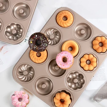 

Cake Tools Donut Mold Oven Home Kitchen Desserts Non-stick Baking Tools DIY Food Cookie Stencil Doughnut