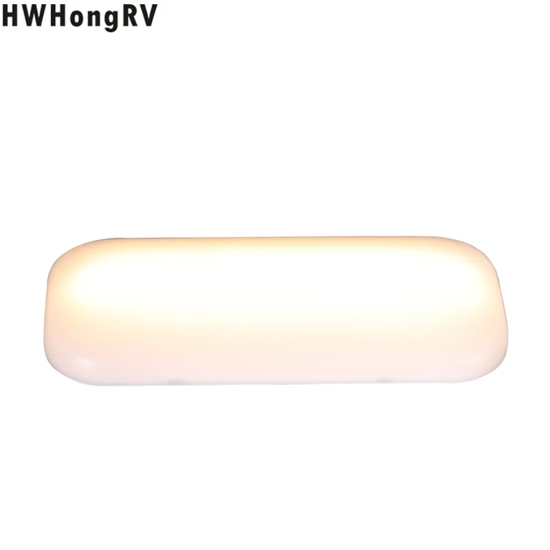 RV LED Ceiling Overhead Light Have Two Color Temperature Options: 3000k and 6000k, Rectangular Light without Switch