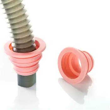 

2Pcs flexible pipe seal ring drainage deodorant insect-resistant silicone plug bathroom pink FD