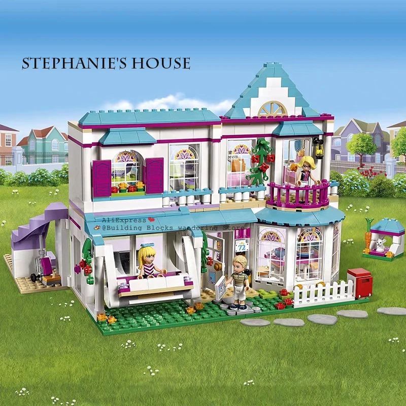 

622pcs Genuine Good Friends Girls Series 01014 The Stephanie's House Set Building Blocks Bricks Legoinglys Friends 41314