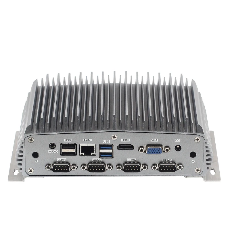 Мини ПК без вентилятора N4200 8 ГБ ОЗУ + 128 Гб SSD 2 порта ethernet 6 портов USB|Промышленные