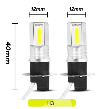 

Waterproof LED Headlight Replacement Car Xenon white Aluminum 2pcs Fog Lamp