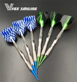 

Fox Smiling 3pcs Professional Electronic Soft Tip Darts 17g 146mm Darts With Nylon Shafts