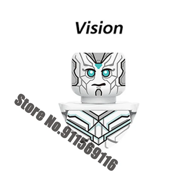 Superhero TVA Loki Building Blocks Bricks Iron Man Spiderman Hulk Thor Captain America Black Widow Vision Falcon Deadpool Toys X1677
