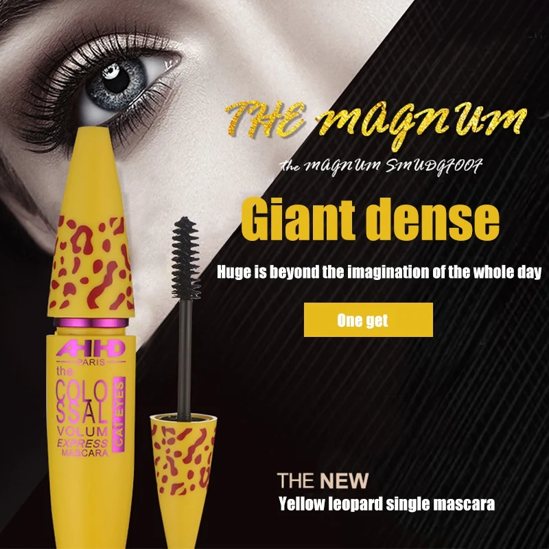 Black Thicken Roll Warped Eyelash Cream Waterproof Long Lasting Mascara Makeup