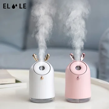 

ELOOLE USB Rabbit Humidifier With Battery Essential Oil Diffuser Aromatherapy LED Light Wireless Humidifier Mist Maker Gift