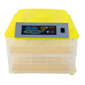

Egg Broedmachine Chicken Duck Quail Birds 96-Egg Practical Fully Automatic Poultry Incubator (US Standard) Yellow & Transparent