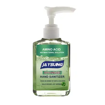 

60ml Antibacterial Press Head Amino Acid Hand Sanitizer Gel Effective Disinfection Hand Cleaner Disposable Rinse Free Gel Travel