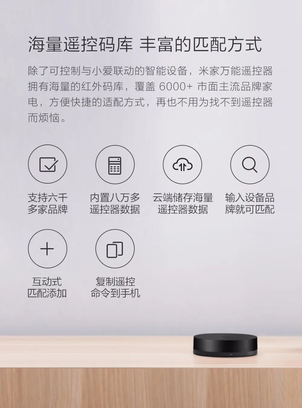 Upgate AI Функция Xiaomi Универсальный Smart ПДУ дома Приспособления WI-FI+ ИК переключатель 360 градусов для кондиционера воздуха ТВ