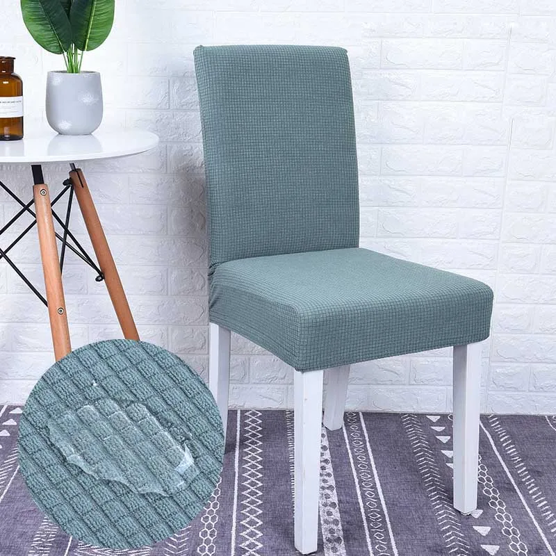 green Эластичный Чехол для стула Slipcover гостиничный чехол для сиденья полярный флис стрейч Свадебный декор для стульев крышка - Цвет: green