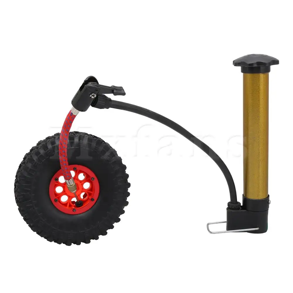 Mxfans 4 x RC1: 10 Рок Гусеничный надувные шины и красный Beadlock красный обод колеса