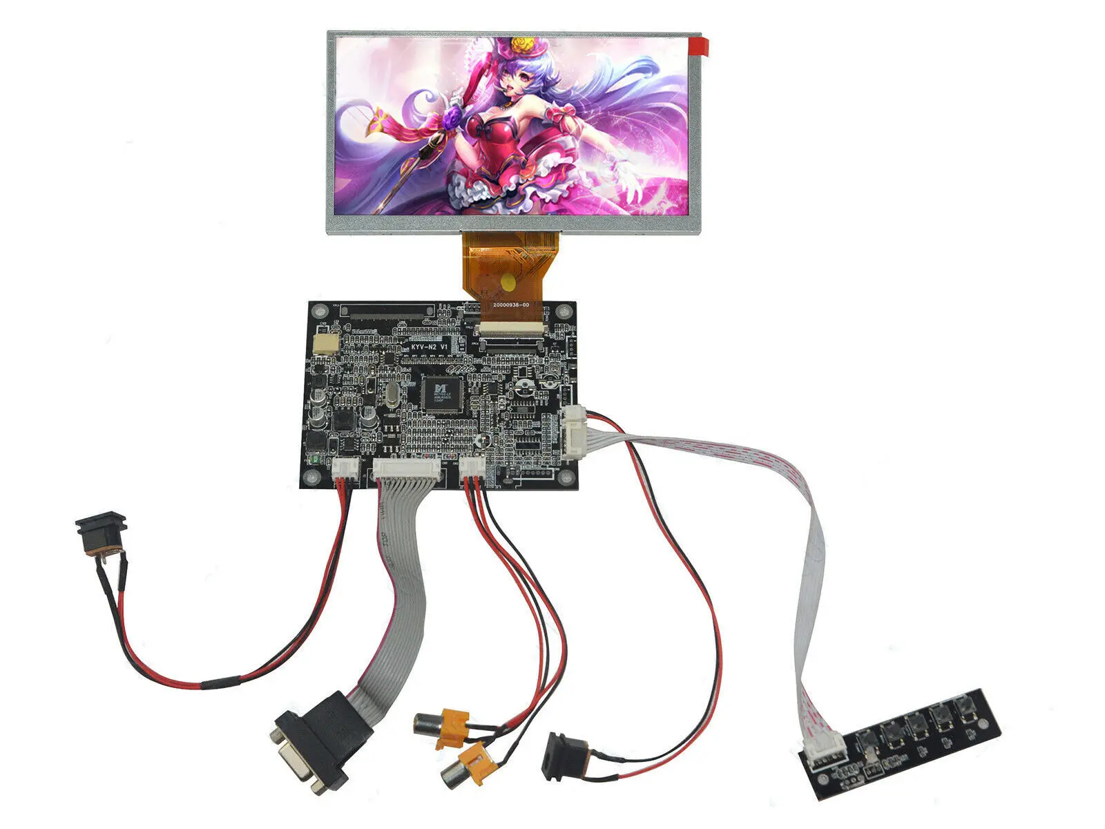 7-дюймовый TFT AT070TN92 50Pin 800x480 ЖК-панель плюс VGA AV Реверсивный набор для платы