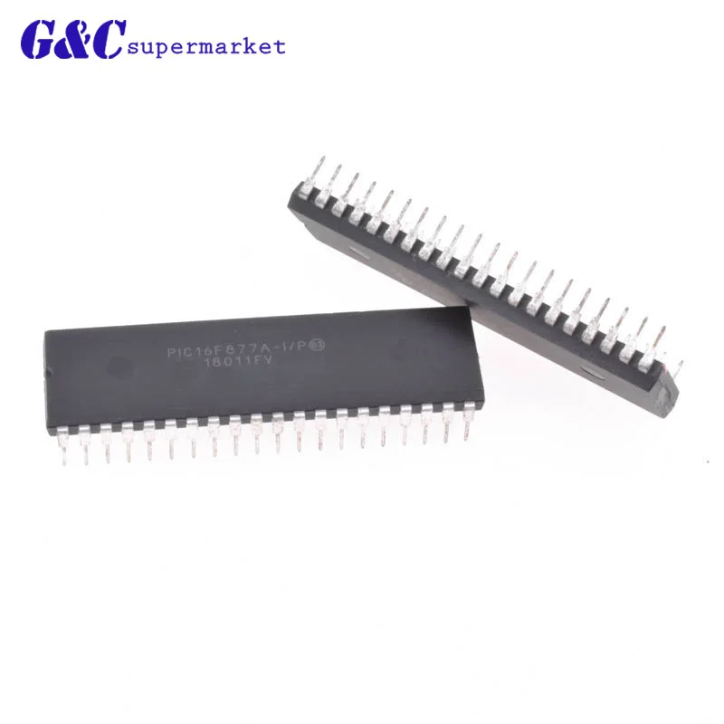 1 шт. PIC16F877A-I/P PIC16F877A 16F877A DIP40 улучшенные флэш-Микроконтроллеры новая diy Электроника