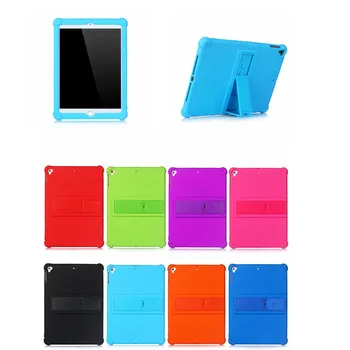 

For Apple New iPad 9.7inch 2017 & 2018 Soft Silicon Stand Cover Case for iPad A1822 A1823 A1893 A1954 Funda Capa Case Cover