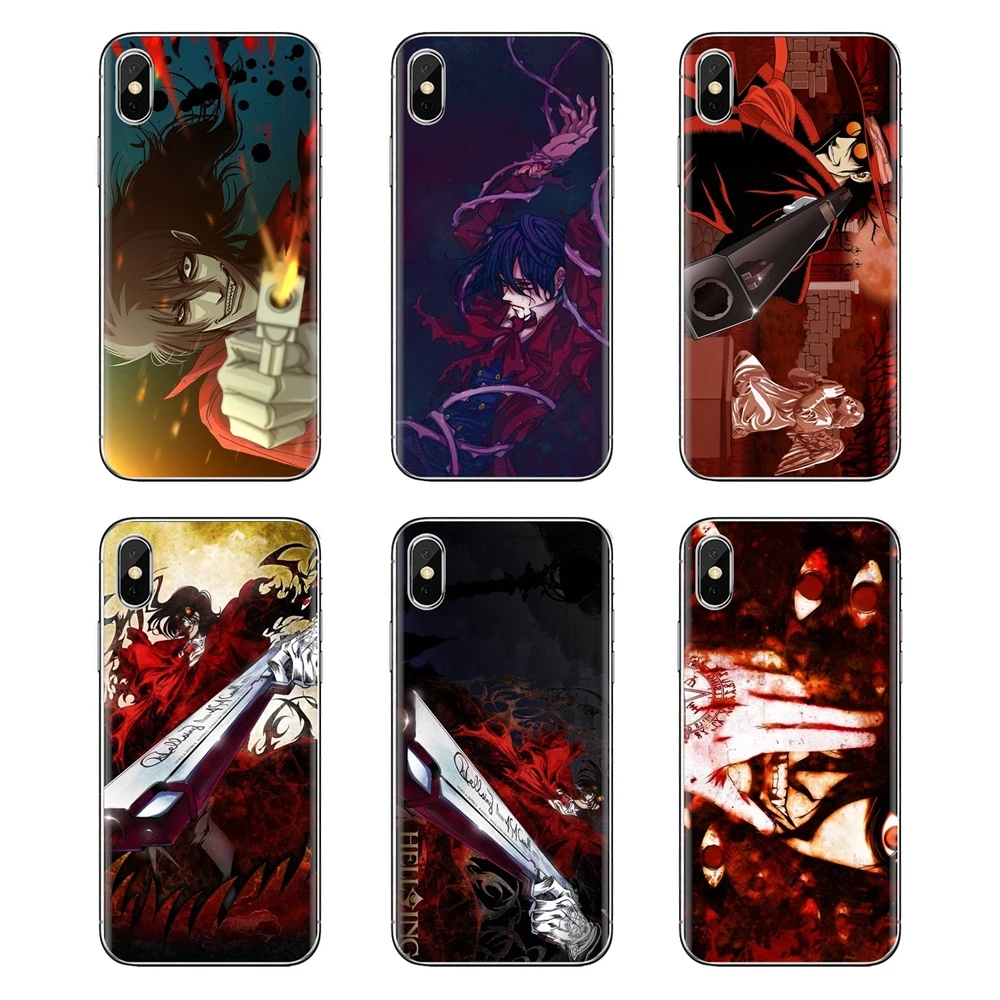 Для iPod Touch Apple iPhone 11 Pro 4 4S 5 5S SE 5C 6 6S 7 8 X XR XS Plus Max ужас аниме Hellsing Alucard Fan art чехол для