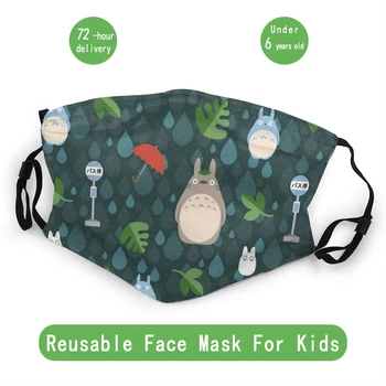 

Ghibli Neighbor Totoro Pattern Children Reusable Mouth Face Mask Anti Bacterial Dust Mask Protection Cover Respirator Muffle