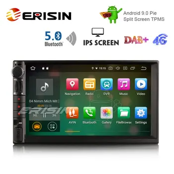 

Erisin ES8049U 7" DAB+ IPS Screen Android 9.0 Car GPS WiFi Bluetooth 5.0 Navigation RDS 4G