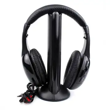 

MH2001 Portable Voice Chat 5 In 1 Wireless Headset High Fidelity Guardianship Function For PC Office Universal Gaming FM Radio