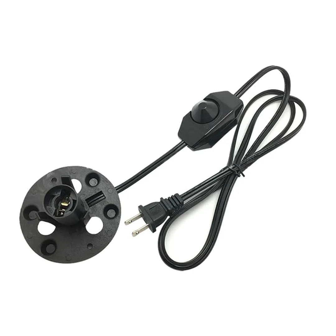 Mayitr Salt Lamp Power Cord Electric Power Dimmer Cable Cord 50W 110V Salt Lamp Power Cables E12 Socket US Plug