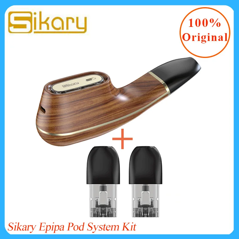 Электронная сигарета Vape pod Sikary Epipa Pod vape Kit 900 мАч и 2 мл картридж с испарителем комплект электронных сигарет vs zero pod/minifit Kit