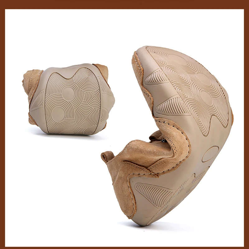 Golden Sapling Retro Loafers Genuine Leather Mens Casual Shoes Fashion Driving Flats Classic Leisure Loafers Handmade Shoe Men