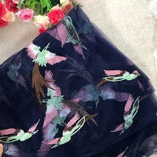 Новая классическая ткань с вышивкой Феникс сетчатая ткань с вышивкой свадебное платье, кружево, ткань