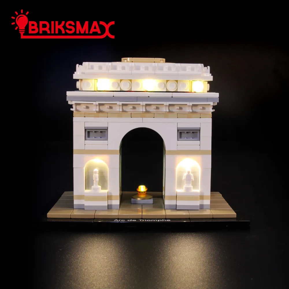 

BriksMax Led Light Up Kit For Architecture Arc De Triomphe Building Blocks Compatible With 21036 (NOT Include Model)