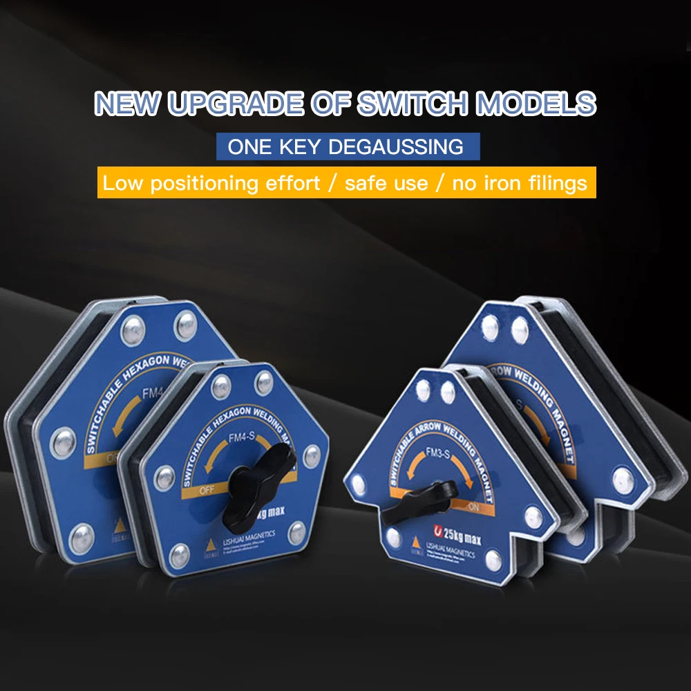 

Welding Holder Magnetic Multi Angle Solder Arrow Strong Magnet Weld Fixer Positioner Auxiliary Locator Tool Ferrite Holding